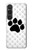 S2355 動物ポウあしあと Paw Foot Print Sony Xperia 1 VI バックケース、フリップケース・カバー