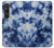 S3439 インディゴタイダイ Fabric Indigo Tie Dye Sony Xperia 1 VI バックケース、フリップケース・カバー