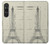 S3474 エッフェル建築図面 Eiffel Architectural Drawing Sony Xperia 1 VI バックケース、フリップケース・カバー