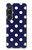S3533 ブルーの水玉 Blue Polka Dot Sony Xperia 1 VI バックケース、フリップケース・カバー