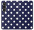 S3533 ブルーの水玉 Blue Polka Dot Sony Xperia 1 VI バックケース、フリップケース・カバー