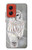 S1566 白フクロウ シロフクロウ Snowy Owl White Owl Motorola Moto G Stylus 5G (2024) バックケース、フリップケース・カバー