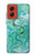 S2653 ドラゴングリーンターコイズストーングラフィックプリント Chinese Dragon Green Turquoise Stone Graphic Printed Motorola Moto G Stylus 5G (2024) バックケース、フリップケース・カバー