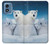 S0285 北極熊 北極 Polar Bear Family Arctic Motorola Moto G Play 4G (2024) バックケース、フリップケース・カバー