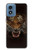 S0575 虎の顔 Tiger Face Motorola Moto G Play 4G (2024) バックケース、フリップケース・カバー
