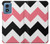 S1849 ピンクブラックシェブロンジグザグ Pink Black Chevron Zigzag Motorola Moto G Play 4G (2024) バックケース、フリップケース・カバー