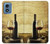 S2042 ブドウのボトルと赤ワインのグラス A Grape Vineyard Grapes Bottle and Glass of Red Wine Motorola Moto G Play 4G (2024) バックケース、フリップケース・カバー