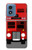 S2058 英国のダブルデッカーバスミニマリスト England British Double Decker Bus Minimalist Motorola Moto G Play 4G (2024) バックケース、フリップケース・カバー
