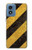 S2231 黄色と黒のラインハザードストライプ Yellow and Black Line Hazard Striped Motorola Moto G Play 4G (2024) バックケース、フリップケース・カバー