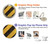 S2231 黄色と黒のラインハザードストライプ Yellow and Black Line Hazard Striped Motorola Moto G Play 4G (2024) バックケース、フリップケース・カバー