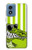 S2323 楽しい グリーンアリゲータークロコダイル Funny Green Alligator Crocodile Motorola Moto G Play 4G (2024) バックケース、フリップケース・カバー