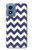 S2345 紺のシェブロンジグザグパターン Navy Blue Shavron Zig Zag Pattern Motorola Moto G Play 4G (2024) バックケース、フリップケース・カバー