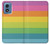 S2363 レインボー柄 Rainbow Pattern Motorola Moto G Play 4G (2024) バックケース、フリップケース・カバー