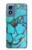 S2685 アクアターコイズ宝石グラフィックプリント Aqua Turquoise Gemstone Graphic Printed Motorola Moto G Play 4G (2024) バックケース、フリップケース・カバー