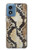 S2703 スネークスキンテクスチャグラフィックプリント Snake Skin Texture Graphic Printed Motorola Moto G Play 4G (2024) バックケース、フリップケース・カバー