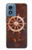 S2766 船 ホイール 錆 Ship Wheel Rusty Texture Motorola Moto G Play 4G (2024) バックケース、フリップケース・カバー
