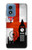 S2979 イングランドサッカー England Football Soccer Flag Motorola Moto G Play 4G (2024) バックケース、フリップケース・カバー