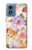 S3035 花 Sweet Flower Painting Motorola Moto G Play 4G (2024) バックケース、フリップケース・カバー