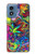 S3255 カラフルパターン Colorful Art Pattern Motorola Moto G Play 4G (2024) バックケース、フリップケース・カバー