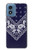 S3357 ネイビーブルーバンダナパターン Navy Blue Bandana Pattern Motorola Moto G Play 4G (2024) バックケース、フリップケース・カバー