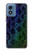 S3366 虹パイソンの皮膚 グラフィックプリント Rainbow Python Skin Graphic Print Motorola Moto G Play 4G (2024) バックケース、フリップケース・カバー