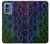 S3366 虹パイソンの皮膚 グラフィックプリント Rainbow Python Skin Graphic Print Motorola Moto G Play 4G (2024) バックケース、フリップケース・カバー