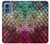 S3539 人魚の鱗 Mermaid Fish Scale Motorola Moto G Play 4G (2024) バックケース、フリップケース・カバー