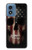 S3850 アメリカの国旗の頭蓋骨 American Flag Skull Motorola Moto G Play 4G (2024) バックケース、フリップケース・カバー