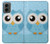 S3029 かわいい青いフクロウ Cute Blue Owl Motorola Moto G 5G (2024) バックケース、フリップケース・カバー