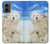 S3794 北極シロクマはシールに恋するペイント Arctic Polar Bear and Seal Paint Motorola Moto G 5G (2024) バックケース、フリップケース・カバー