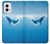 S0843 シロナガスクジラ Blue Whale Motorola Moto G Power 5G (2024) バックケース、フリップケース・カバー