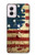 S2349 古いアメリカの国旗 Old American Flag Motorola Moto G Power 5G (2024) バックケース、フリップケース・カバー