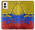 S3306 コロンビアの旗ビンテージフットボールのグラフィック Colombia Flag Vintage Football Graphic Motorola Moto G Power 5G (2024) バックケース、フリップケース・カバー