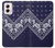 S3357 ネイビーブルーバンダナパターン Navy Blue Bandana Pattern Motorola Moto G Power 5G (2024) バックケース、フリップケース・カバー