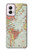 S3418 ヴィンテージの世界地図 Vintage World Map Motorola Moto G Power 5G (2024) バックケース、フリップケース・カバー