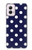 S3533 ブルーの水玉 Blue Polka Dot Motorola Moto G Power 5G (2024) バックケース、フリップケース・カバー