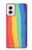 S3799 かわいい縦水彩レインボー Cute Vertical Watercolor Rainbow Motorola Moto G Power 5G (2024) バックケース、フリップケース・カバー