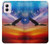 S3841 白頭ワシ カラフルな空 Bald Eagle Flying Colorful Sky Motorola Moto G Power 5G (2024) バックケース、フリップケース・カバー