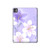 S2361 紫の花 Purple White Flowers iPad Pro 11 (2024,2025) タブレットケース