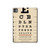 S2502 目の検査図ポスター Eye Exam Chart Decorative Decoupage Poster iPad Pro 11 (2024,2025) タブレットケース