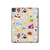 S2321 飲食パターン Food and Drink Seamless iPad Pro 13 (2024,2025) タブレットケース