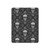 S2371 スカルヴィンテージモノクロのパターン Skull Vintage Monochrome Pattern iPad Pro 13 (2024,2025), Air 13 2026 タブレットケース