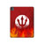 S2803 火災レッドデビル槍シンボル Fire Red Devil Spear Symbol iPad Pro 13 (2024,2025), Air 13 2026 タブレットケース
