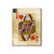 S2833 ポーカーカード ハートの女王 Poker Card Queen Hearts iPad Pro 13 (2024,2025), Air 13 2026 タブレットケース
