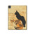 S3229 ヴィンテージ猫ポスター Vintage Cat Poster iPad Pro 13 (2024,2025), Air 13 2026 タブレットケース