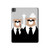 S3557 黒いスーツのクマ Bear in Black Suit iPad Pro 13 (2024,2025), Air 13 2026 タブレットケース