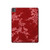 S3817 赤い花の桜のパターン Red Floral Cherry blossom Pattern iPad Pro 13 (2024) タブレットケース