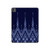 S3950 テキスタイル タイ ブルー パターン Textile Thai Blue Pattern iPad Pro 13 (2024,2025), Air 13 2026 タブレットケース