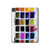 S3956 水彩パレットボックスグラフィック Watercolor Palette Box Graphic iPad Pro 13 (2024,2025) タブレットケース