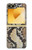 S2703 スネークスキンテクスチャグラフィックプリント Snake Skin Texture Graphic Printed Samsung Galaxy Z Flip 6, Flip 7 FE バックケース、フリップケース・カバー